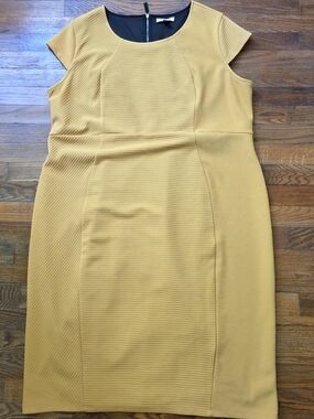 Cato Mustard Yellow Midi Dress
